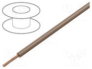 Wire; H05V-K,LgY; stranded; Cu; 0.75mm2; PVC; light brown; 100m BQ CABLE