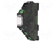 Relay: interface; DPDT; Ucoil: 24VDC; 6A; for DIN rail mounting MURRELEKTRONIK