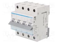 Circuit breaker; 230/400VAC; Inom: 16A; Poles: 4; Charact: B; 6kA HAGER