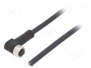 Connection lead; M8; PIN: 3; angled; 5m; plug; 60VAC; 4A; CF9-CF.INI IGUS