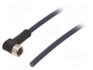 Connection lead; M8; PIN: 3; angled; 3m; plug; 60VAC; 4A; -35÷105°C IGUS