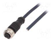 Cable: for sensors/automation; M12; PIN: 4; straight; 10m; plug IGUS