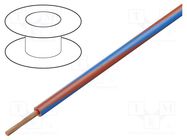 Wire; H05V-K,LgY; stranded; Cu; 0.35mm2; PVC; red-blue; 300V,500V BQ CABLE