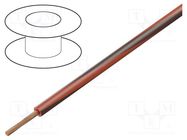 Wire; H05V-K,LgY; stranded; Cu; 1.5mm2; PVC; red-brown; 300V,500V BQ CABLE