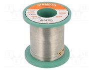 Soldering wire; tin; Sn99,3Cu0,7; 0.8mm; 500g; lead free; reel STANNOL