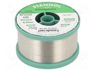 Tin; lead free; Sn96,5Ag3Cu0,5; 0.7mm; 250g; reel; 2.5%; Flux: SW33 STANNOL