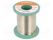 Soldering wire; Sn96,5Ag3Cu0,5; 1mm; 500g; lead free; reel; 2.7% STANNOL