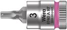 8740 A HF Zyklop bit socket with holding function, 1/4" drive, 3.0x28.0, Wera