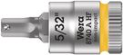 8740 A HF Zyklop bit socket with holding function, 1/4" drive, 5/32"x28.0, Wera