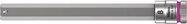 8740 A HF Zyklop bit socket with holding function, 1/4" drive, 8.0x100.0, Wera