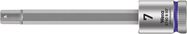 8740 B HF Zyklop bit socket with holding function, 3/8" drive, 7.0x100.0, Wera