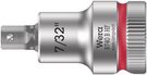 8740 B HF Zyklop bit socket with holding function, 3/8" drive, 7/32"x35.0, Wera