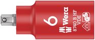 8740 B VDE HF Zyklop Hex bit socket, insulated, with holding function, 3/8" drive, 6.0x55.0, Wera