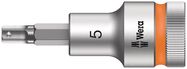 8740 C HF Zyklop bit socket with 1/2" drive with holding function, 5.0x60.0, Wera