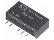 Converter: DC/DC; 2W; Uin: 24VDC; Uout: 12VDC; Uout2: -12VDC; SIP; THT XP POWER