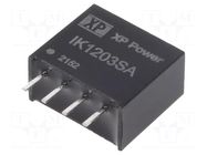 Converter: DC/DC; 250mW; Uin: 12VDC; Uout: 3.3VDC; Iout: 75.7mA; SIP XP POWER