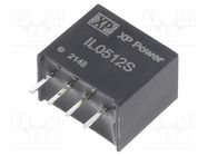 Converter: DC/DC; 2W; Uin: 5V; Uout: 12VDC; Iout: 168mA; SIP; 70kHz XP POWER