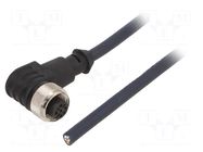 Cable: for sensors/automation; M12; PIN: 5; angled; 10m; plug; 60VAC IGUS