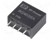 Converter: DC/DC; 250mW; Uin: 24VDC; Uout: 3.3VDC; Iout: 75.7mA; SIP XP POWER