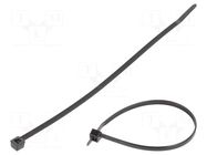 Cable tie; L: 175mm; W: 4mm; black; polyamide; 180N; Ømax: 40mm; T40R HELLERMANNTYTON