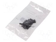 Cap for LED profiles; black; 20pcs; ABS; SLIM8 TOPMET