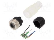 Connector: M12; plug; PIN: 4; female; A code-DeviceNet / CANopen LUMBERG AUTOMATION