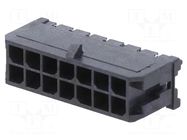 Connector: wire-board; socket; male; PIN: 14; Micro-Fit 3.0; 3mm MOLEX