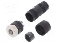 Connector: M12; plug; PIN: 5; female; L code-Power; for cable; IP67 MURR ELEKTRONIK