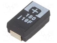 Capacitor: tantalum-polymer; 150uF; 6.3VDC; 2750mA; SMD; ±20%; 25mΩ PANASONIC