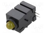 LED; in housing; 5mm; No.of diodes: 1; yellow; 20mA; 60°; 15÷30mcd MENTOR