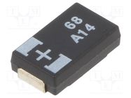 Capacitor: tantalum-polymer; 68uF; 10VDC; TPC; SMD; ±20%; -55÷105°C PANASONIC