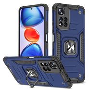 Wozinsky Ring Armor Tough Hybrid Case Cover + Magnetic Mount Xiaomi Redmi Note 11 Pro 5G (China) / Redmi Note 11 Pro + 5G (China) / Mi 11i (India) / Mi 11i HyperCharge / Poco X4 NFC 5G blue, Wozinsky