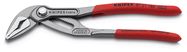 KNIPEX 87 51 180 SB Cobra® ES Water Pump Pliers extra-slim with non-slip plastic coating grey atramentized 180 mm