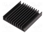 Heatsink: extruded; grilled; TO218,TO220; black; L: 61mm; W: 57.9mm Wakefield Thermal