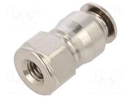 Push-in fitting; straight; -0.99÷20bar; nickel plated brass AIGNEP