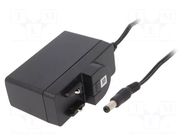 Power supply: switching; mains,plug-in; 15VDC; 0.8A; 12W; 85.2% XP POWER