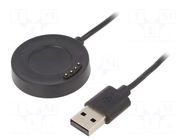 Cable: for smartwatch charging; Xiaomi; 1m; 1A; black AKYGA