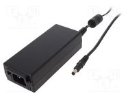 Power supply: switched-mode; 48VDC; 1.35A; Out: 5,5/2,5; 65W; 88% XP POWER
