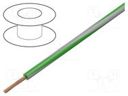 Wire; H05V-K,LgY; stranded; Cu; 0.5mm2; PVC; green-grey; 300V,500V BQ CABLE