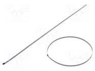 Cable tie; L: 750mm; W: 7mm; stainless steel AISI 304; 445N; black RAYCHEM RPG