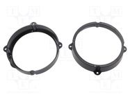 Speaker frame; 165mm; Alfa Romeo,Fiat,Hyundai,Lancia; 2pcs. 4CARMEDIA