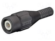 Connector: BNC; socket; black; crimped; Type: insulated; female STÄUBLI