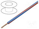 Wire; H05V-K,LgY; stranded; Cu; 2.5mm2; PVC; blue-red; 300V,500V BQ CABLE