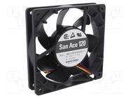 Fan: DC; axial; 24VDC; 120x120x25mm; 220.8m3/h; 51dBA; ball; 4100rpm SANYO DENKI