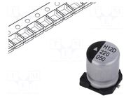 Capacitor: electrolytic; SMD; 22uF; 50VDC; Ø6.3x8mm; 1000h; AEH KYOCERA AVX