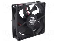 Fan: DC; axial; 12VDC; 92x92x25mm; 67.8m3/h; 25dBA; ball; 2400rpm PANASONIC