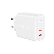 Acefast charger 2x USB Type C 40W, PPS, PD, QC 3.0, AFC, FCP white (A9 white), Acefast