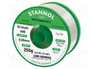 Soldering wire; Sn96,5Ag3Cu0,5; 0.5mm; 250g; lead free; reel; 2.5% STANNOL