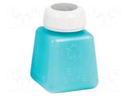 Cleanroom acces: dosing bottles; 110ml; dissipative; polyetylene EUROSTAT GROUP