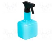 Tool: dosing bottles; blue (bright); polyetylene; 450ml; ESD EUROSTAT GROUP